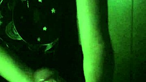 I gave my cute petite girlfriend a handjob until cumshot.