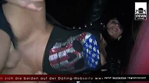 German milf slut Lady Paris banged by Berlin road