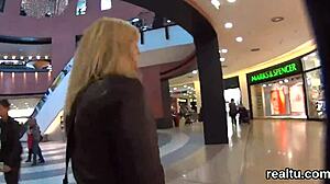 charming czech nympho tempted in mall, pounded in pov