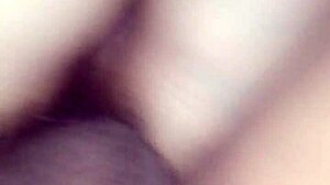 Amateur couple enjoys sideways anal sex in intimate moment