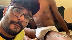 Thi and Marcos Goiano's homemade bareback encounter