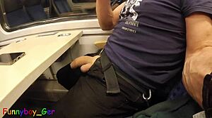 Third Cumshot Attempt on Moving Train Gets Interrupted