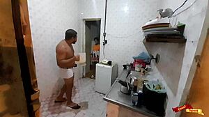 Fudendo na cozinha com minha enteada - anal teen