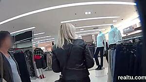 charming czech nympho tempted in mall, pounded in pov