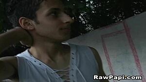 extremely latino gay couple hot fucking in passionate bareback sessions