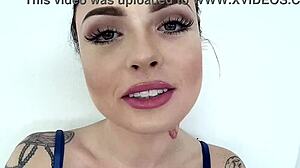 Chloe Carter Takes Huge Cock Deep in POV Blowjob with Facefuck and Cum Swallow