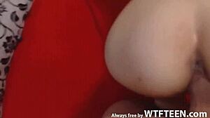 Horny amateur couple has wild office sex with licking and cum.