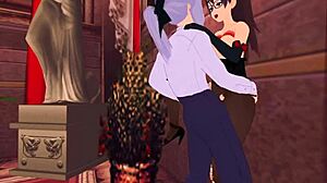 teacher feels excited at the party