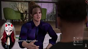 Playful Fox Enjoys Upskirts In Outdoor Anime Cosplay Game