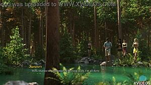 In dreamland, the brunette slut shows off her shaved wet pussy and hard nipples in close-up