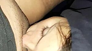 invited neighbor for flowers, then fucked her mouth to orgasm