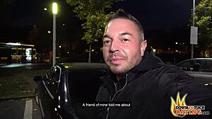 I gave public titty fuck and facial to hot milf with pierced nipples