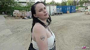 German Scout - Curvy Big Butt And Tits Austrian Office Girl Mona Pickup And Fuck