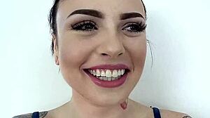 Chloe Carter Takes Huge Cock Deep in POV Blowjob with Facefuck and Cum Swallow