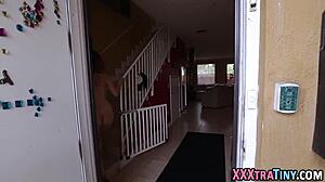 Petite Teen Whore Receives Intense Facial Cumshot