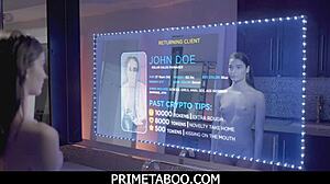 that slut teen 18+ is getting her ass fucked hard, moaning like crazy.