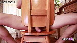 Shemale ploy jerks monster cock, gets naughty solo