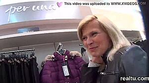 charming czech nympho tempted in mall, pounded in pov