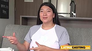 huge tits latina, tit fuck me in this casting?