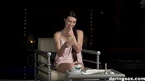 I'm in an anal threesome with gorgeous Greek babe!