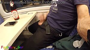 Third Cumshot Attempt on Moving Train Gets Interrupted