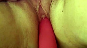 Sexy white slut cheats with neighbor using vibrator in hotel