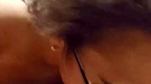 Watch this bbw give a sloppy blow job to the fat cock