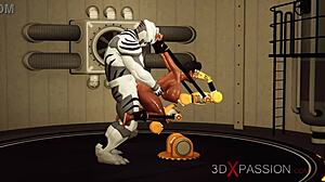 Ebony Beauty in Restraints Enjoys Intense Encounters