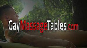 Masseur gets fucked in the ass bareback