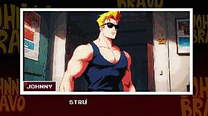 Johnny Bravo Gets Handjob And Blowjob On Monster Cock In Outdoor Cartoon