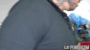 Dez Irez feels pleasure riding officer Sean Duran's big cock