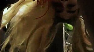 horny transvestite in suggestive outfit