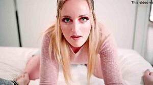 Charlie Forde strips and teases cute Aussie babe's pussy POV.