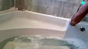 Real Milf Steams Up the Bath with Shaved Curves! 🛁