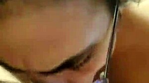 Watch this bbw give a sloppy blow job to the fat cock