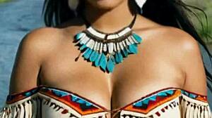 Première baise sauvage d'une Amérindienne avec un cow-boy.