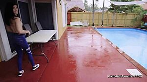 Small Tits Teen Fucks Lux House Owner