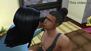 Intense Passion in Impregnating Horny Friend on Sims4