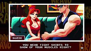 Johnny Bravo Gets Handjob And Blowjob On Monster Cock In Outdoor Cartoon