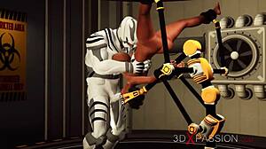 Ebony Beauty in Restraints Enjoys Intense Encounters