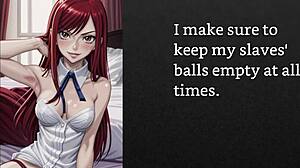 Faygrey instructs her slave to jerk off