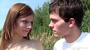 Look at those big tits on this busty teen