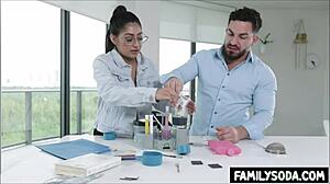 Yo, wanna see us scientist stepsiblings bang in the lab?