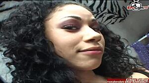 18yo latina teen with natural tits pick up at the street for car sex