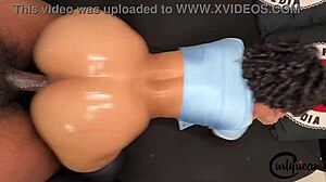 Curlyrican Takes Two Creampies At Work