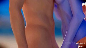 Hmv satisfaction with Overwatch Tifa and friends in steamy hentai action. Lesbian twists await!