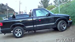 Barely legal teen 18+ nympho gets drenched in hot cumshots during hardcore POV.