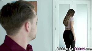 Teen Bound and Spanked Hard with Paddle in Rough Bondage Session