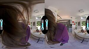 step sister, take advantage of that masturbator in vr