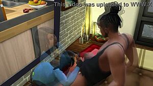 Intense Passion in Impregnating Horny Friend on Sims4